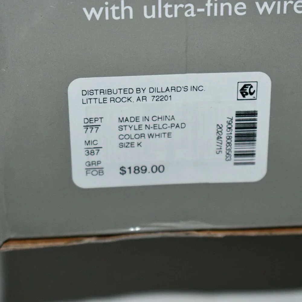 Noble Excellence Electric Mattress Pad with Invisiwire Technology Size: King # N